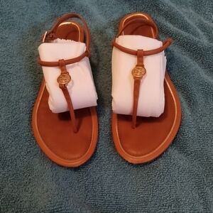 Tory Burch Tan Leather Sandals